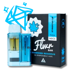 Flwr Bar DR - 3G Nano THCA Disposable - Styrofoam Cup - Indica