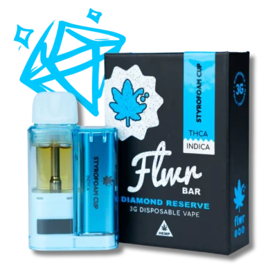 Flwr Bar DR - 3G Nano THCA Disposable - Styrofoam Cup - Indica